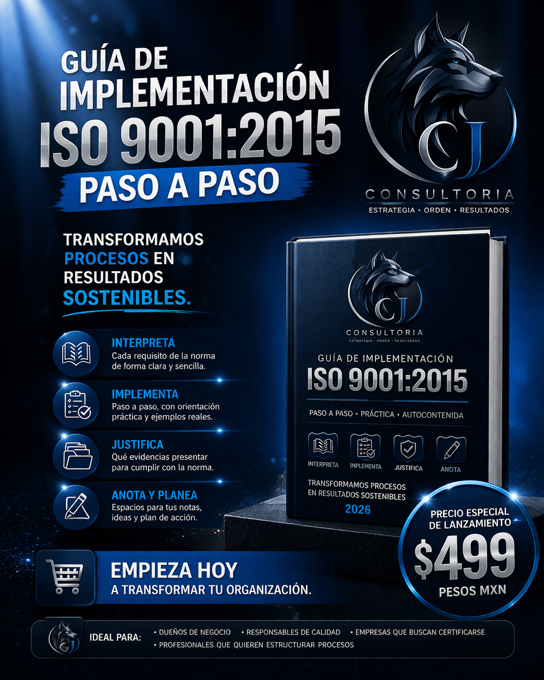 Guía ISO 9001:2015 - Portada promocional